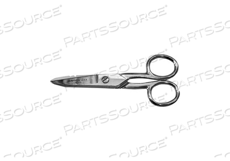 SERRATED BLADE STRIP JAW SCISSORS by JENSEN Tools + Supply Inc. (Formerly Stanley Supply & Services) SERRATED BLADE STRIP JAW SCISSORS by JENSEN Tools + Supply Inc. (Formerly Stanley Supply & Services)