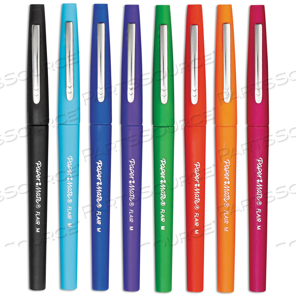 POINT GUARD FLAIR FELT TIP POROUS POINT PEN, STICK, BOLD 1.4 MM, ASSORTED INK AND BARREL COLORS by Paper Mate POINT GUARD FLAIR FELT TIP POROUS POINT PEN, STICK, BOLD 1.4 MM, ASSORTED INK AND BARREL COLORS by Paper Mate