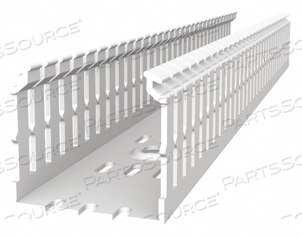 WIRING DUCT, NARROW SLOT, PVC, WHITE, 3 X 4 IN. by ABB, Inc. 