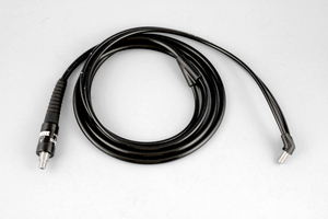 CABLE ASSEMBLY, BLACK, 3.5 MM DIA, 8 FT, WITH FULL MONOCOIL by Fiberoptics Technology Inc