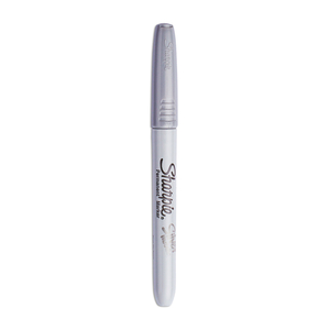 METALLIC FINE POINT PERMANENT MARKERS, FINE BULLET TIP, METALLIC SILVER by Sharpie