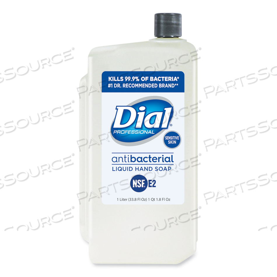 ANTIBACTERIAL LIQUID HAND SOAP FOR SENSITIVE SKIN REFILL FOR 1 L LIQUID DISPENSER, FLORAL, 1 L by Dial ANTIBACTERIAL LIQUID HAND SOAP FOR SENSITIVE SKIN REFILL FOR 1 L LIQUID DISPENSER, FLORAL, 1 L by Dial