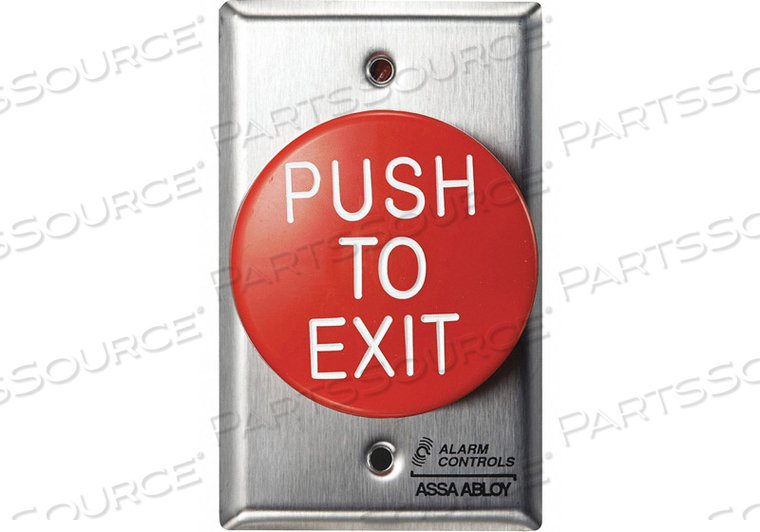 PUSH BUTTON 2-1/4 IN D W/FACE PLATE by Alarm Controls PUSH BUTTON 2-1/4 IN D W/FACE PLATE by Alarm Controls
