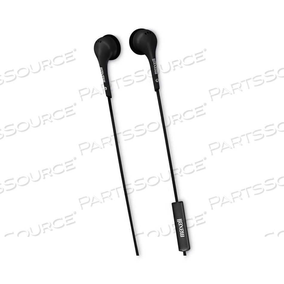 EB125 EARBUD WITH MIC, 6 FT CORD, BLACK 