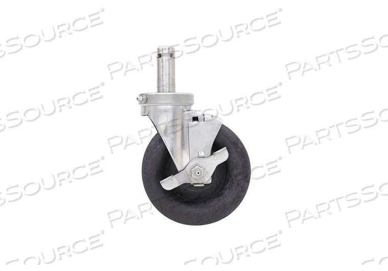 METRO 5MHTNB 5" NYLON HIGH-TEMPERATURE AUTOCLAVE SWIVEL/BRAKE STEM CASTER FOR SUPER ERECTA INDUSTRIAL WIRE SHELVING RACKS by Intermetro Industries (Emerson) METRO 5MHTNB 5" NYLON HIGH-TEMPERATURE AUTOCLAVE SWIVEL/BRAKE STEM CASTER FOR SUPER ERECTA INDUSTRIAL WIRE SHELVING RACKS by Intermetro Industries (Emerson)