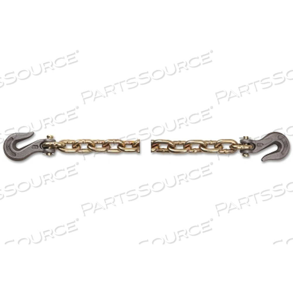 DOMESTIC GRADE 70 BINDER CHAIN ASSEMBLY, TRADE SIZE 3/8 IN, 6,600 LB WORKING LOAD LIMIT, YELLOW ZINC by Peerless Industries, Inc. DOMESTIC GRADE 70 BINDER CHAIN ASSEMBLY, TRADE SIZE 3/8 IN, 6,600 LB WORKING LOAD LIMIT, YELLOW ZINC by Peerless Industries, Inc.