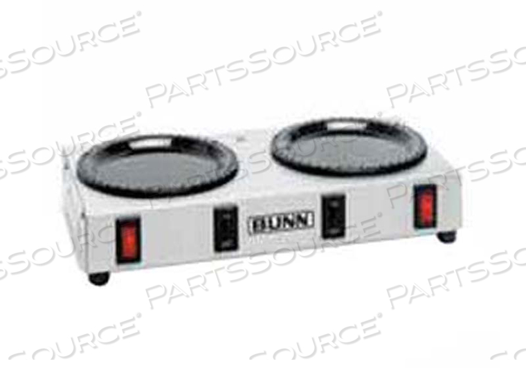 WX2-LOW PROFILE DOUBLE COFFEE WARMER by Bunn WX2-LOW PROFILE DOUBLE COFFEE WARMER by Bunn