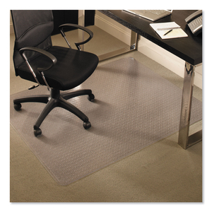 EVERLIFE CHAIR MATS FOR MEDIUM PILE CARPET, RECTANGULAR, 46 X 60, CLEAR by ES Robbins