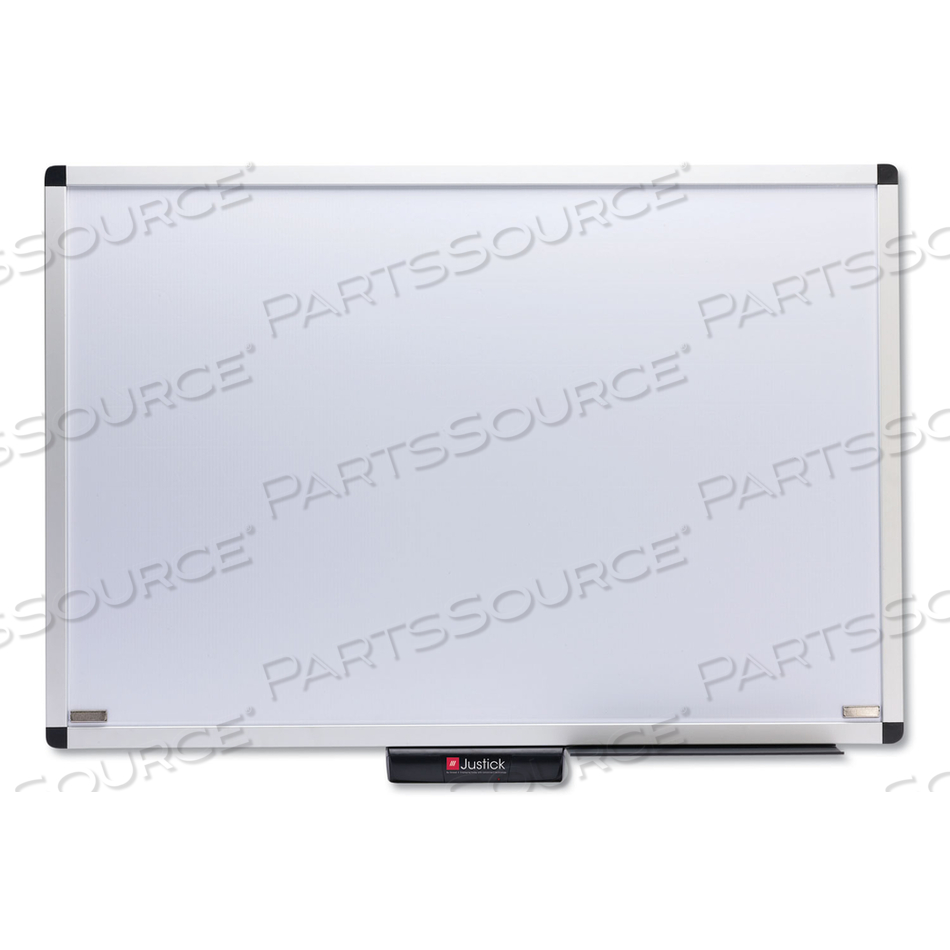 JUSTICK BY SMEAD DRY-ERASE BOARD WITH FRAME, 36" X 24", WHITE 