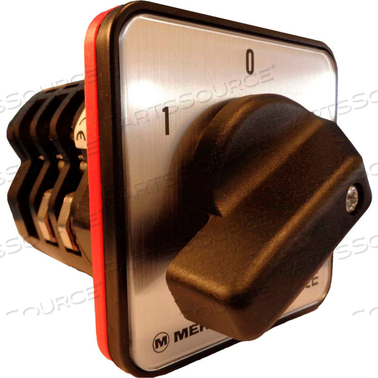 MERZ, REVERSING SWITCH, SPRING RETURNED, 3-POLE,80A,4-HOLE FRONT-MOUNT by Springer Controls Co. Inc