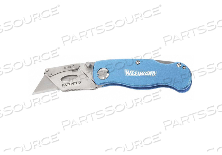 FOLDING KNIFE 6 IN CLIP BLADE BLUE by Westward