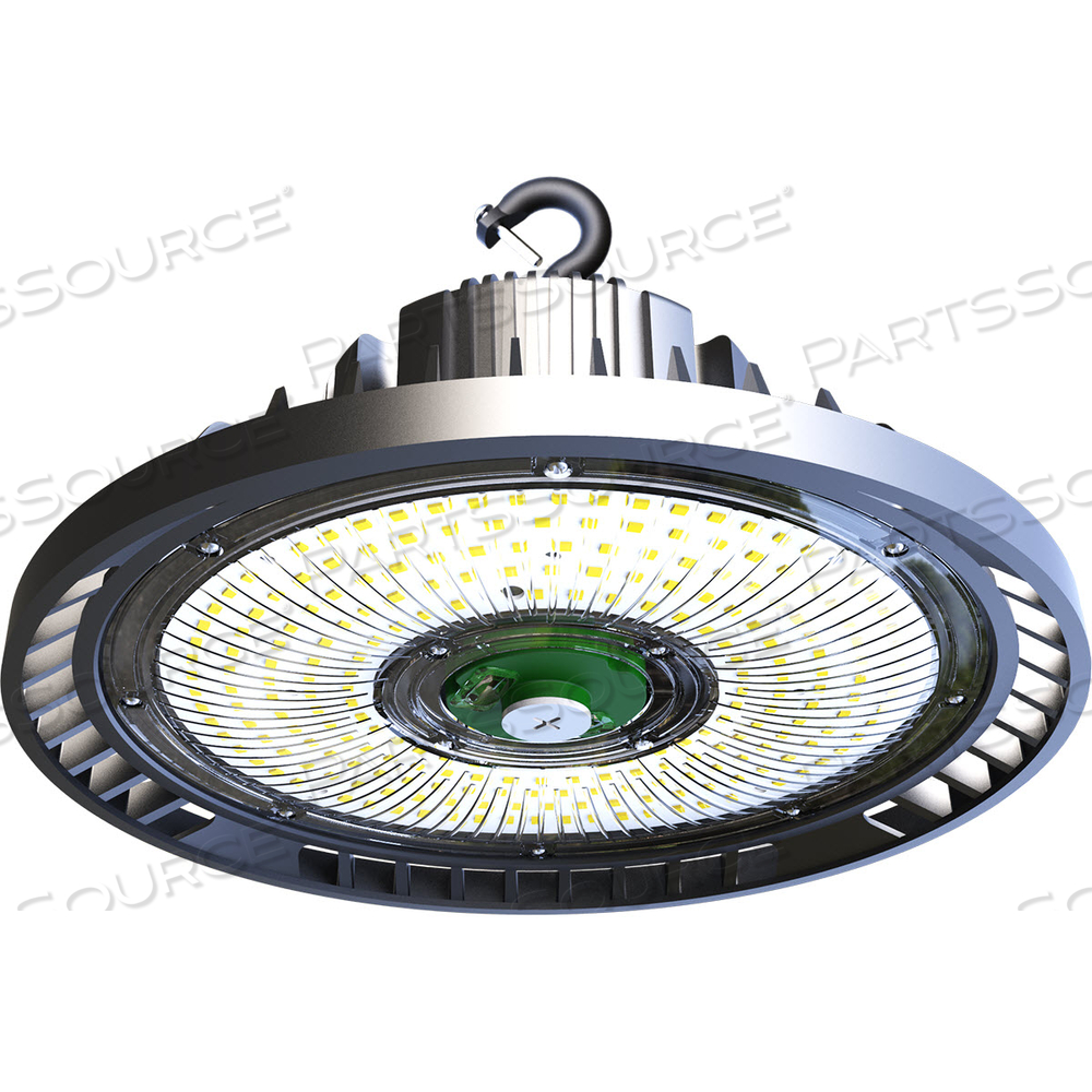 LED UFO HIGH BAY LIGHT ADJUSTABLE WATT, 180/200/250W, 150LM/W, 5000K, 100-277V, 8 FOOT CORD by LEDone