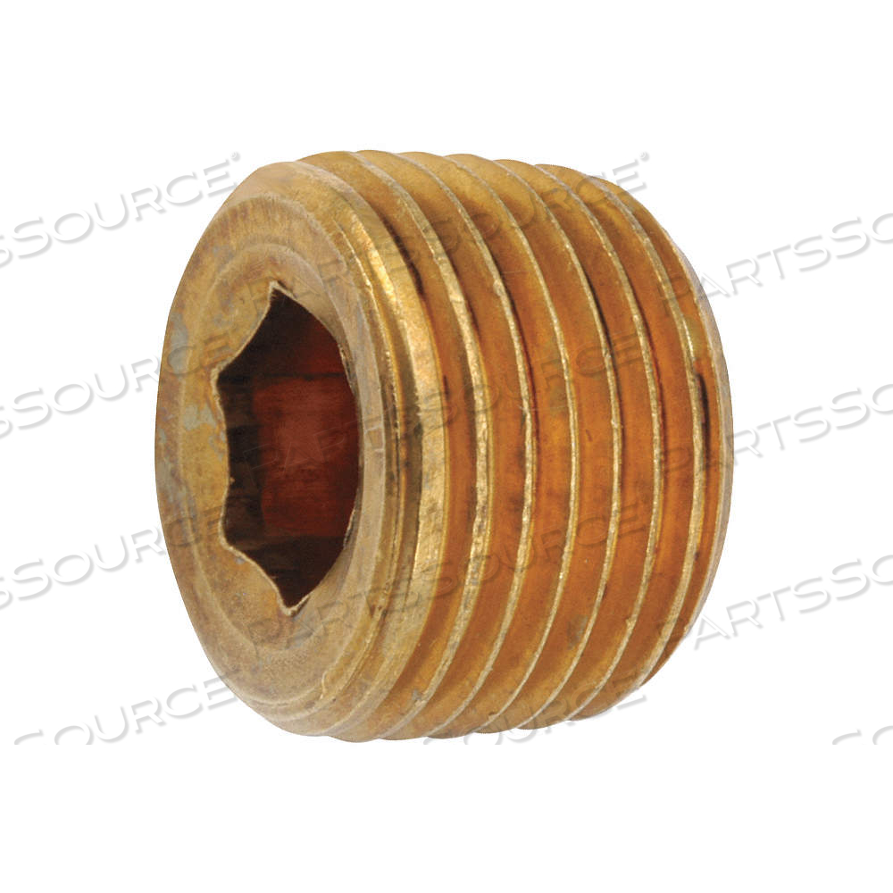 COUNTERSINK PLUG, BRASS, 3/4 IN FITTING PIPE SIZE, MALE NPT, 5/8 IN OVERALL LG by Approved Vendor COUNTERSINK PLUG, BRASS, 3/4 IN FITTING PIPE SIZE, MALE NPT, 5/8 IN OVERALL LG by Approved Vendor