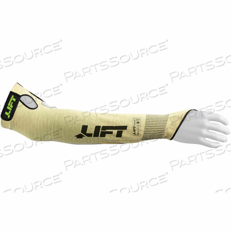 FIRE RESISTANT SLEEVE, FIBERWIRE, A5, ONE SIZE FITS MOST, HOOK AND LOOP, 13 GAUGE by Lift Safety