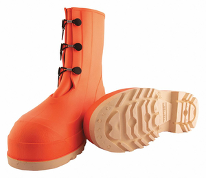 D0466 RUBBER BOOT MEN'S 9 MID-CALF ORANGE PR by Tingley Rubber
