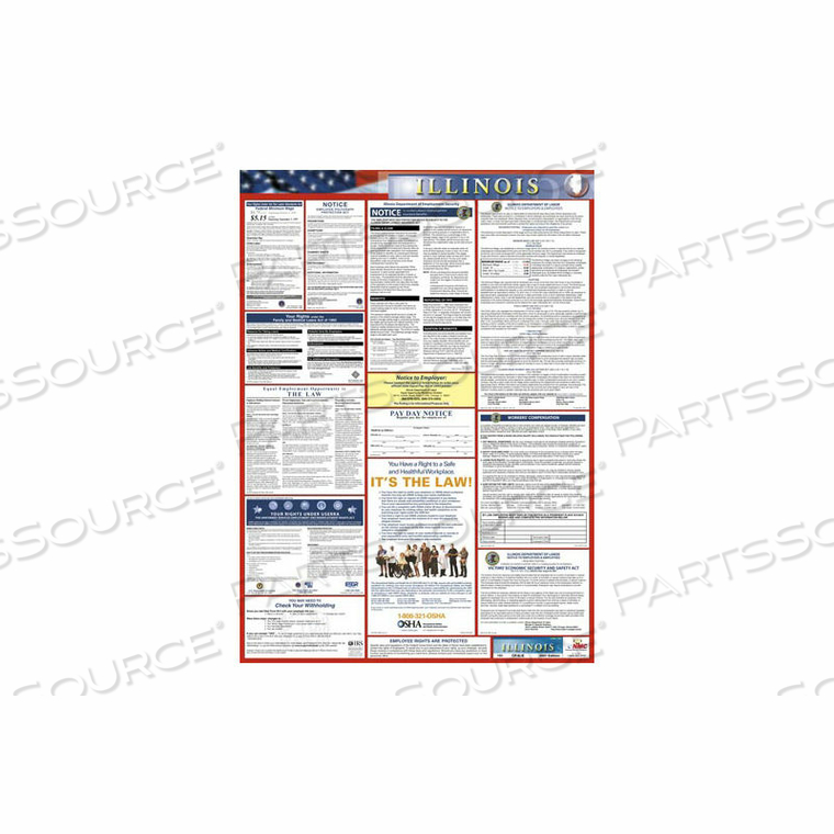 LABOR LAW POSTER - ILLINOIS by National Marker Company