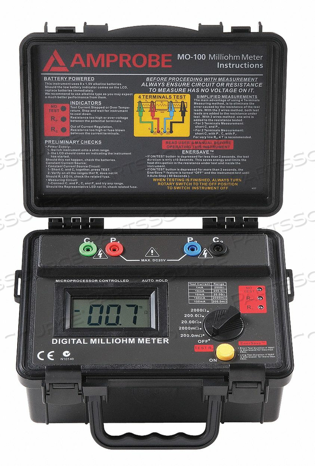 MILLI OHM METER 0-2000 OHMS by Amprobe MILLI OHM METER 0-2000 OHMS by Amprobe