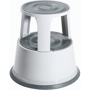 17"H ROLLING STEP STOOL - GRAY by Approved Vendor