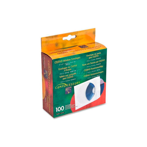 CD/DVD WINDOW ENVELOPES, 5" X 5", 100/BOX, WHITE by Compucessory CD/DVD WINDOW ENVELOPES, 5" X 5", 100/BOX, WHITE by Compucessory