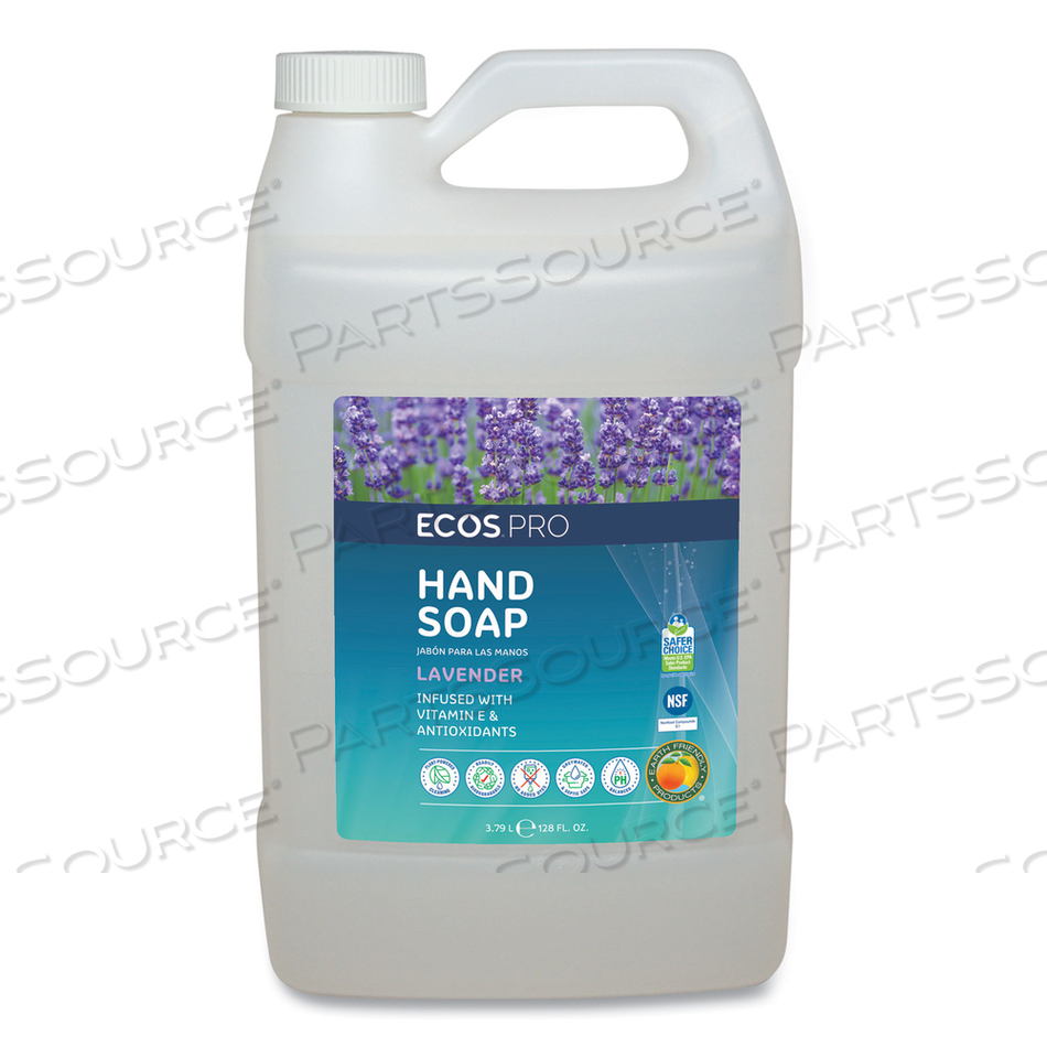 LIQUID HAND SOAP, LAVENDER SCENT, 1 GAL BOTTLE 