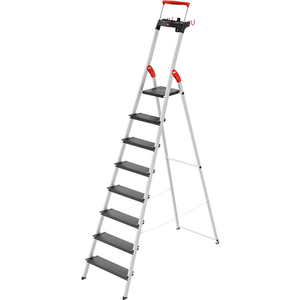 L100 PRO 8 STEP ALUMINUM FOLDING STEP LADDER by Hailo