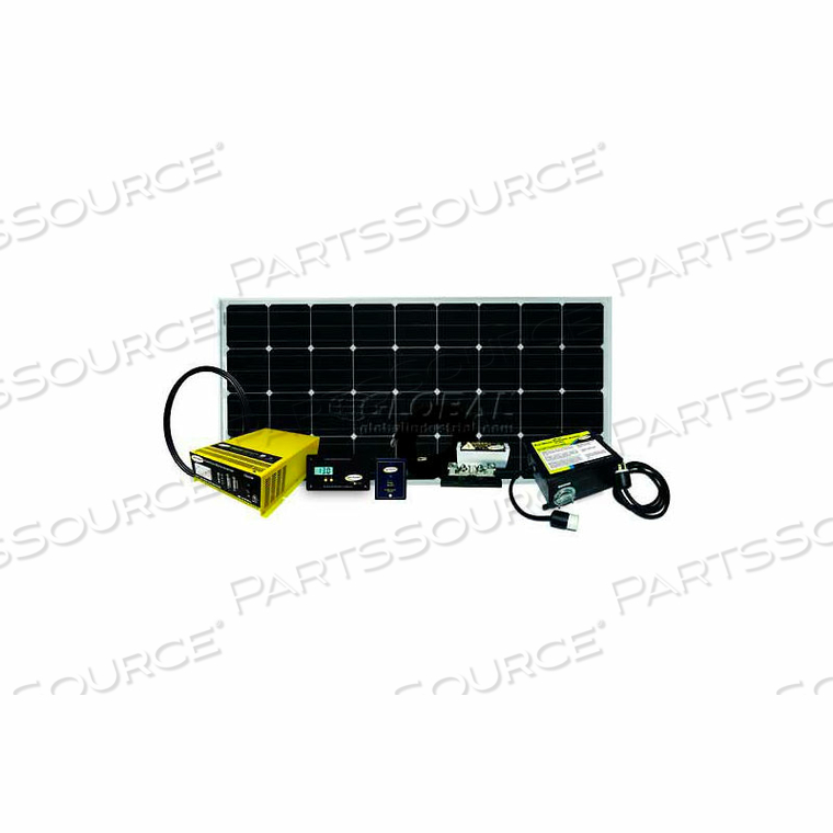 160 WATT/9.14 AMP SOLAR KIT WITH GP-SW1500-12, GP-SW-REMOTE, GP-DC-KIT-3, GP-TS 