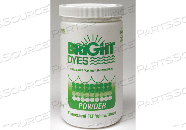 DYE TRACER POWDER FLT YELLOW/GREEN 1 LB by Bright Dyes
