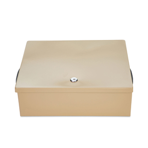 JUMBO LOCKING CASH BOX, 1 COMPARTMENT, 14.38 X 11 X 4.13, SAND by CONTROLTEK