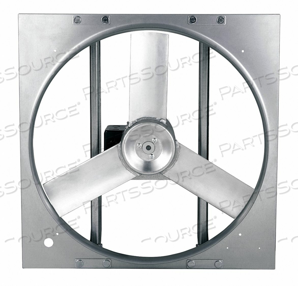EXHAUST FAN, ASSEMBLED ASSEMBLED, BLADE DIAMETER 24 IN, BLADE MATERIAL ALUMINUM, DRIVE TYPE DIRECT DRIVE, DUCT DIAMETER 24 1/2 IN, EXHAUST A by DAYTON ELECTRIC MANUFACTURING CO