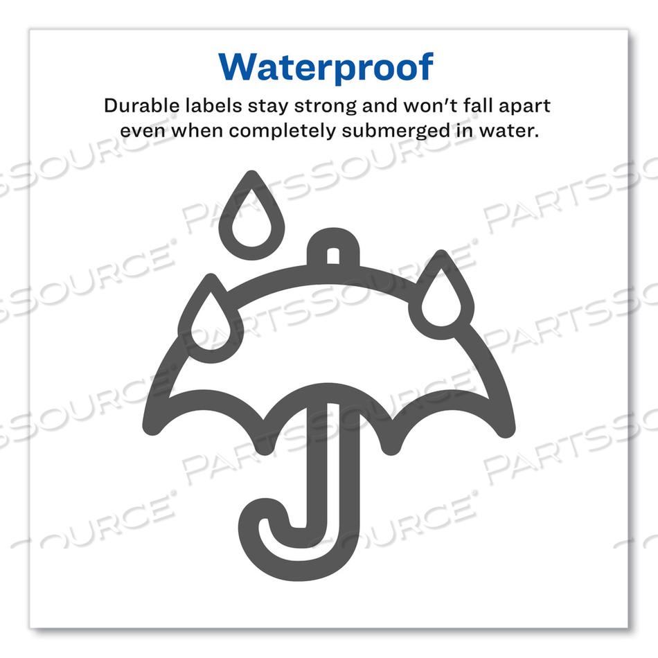 DURABLE WATER-RESISTANT WRAPAROUND LABELS W/ SURE FEED, 3.25 X 7.75 by Avery DURABLE WATER-RESISTANT WRAPAROUND LABELS W/ SURE FEED, 3.25 X 7.75 by Avery