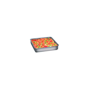 DEEP DISH PAN, STRAIGHT SIDED, 12" X 12" X 2" DEEP, HARD COAT by American Metalcraft