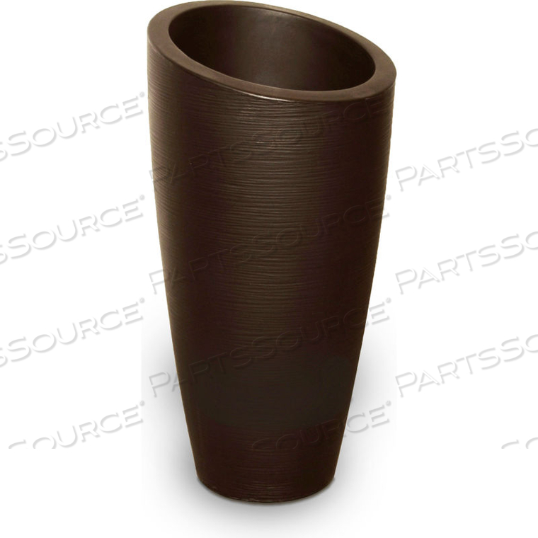 MODESTO 32" TALL PLANTER, ESPRESSO by Mayne Mail Post Inc MODESTO 32" TALL PLANTER, ESPRESSO by Mayne Mail Post Inc