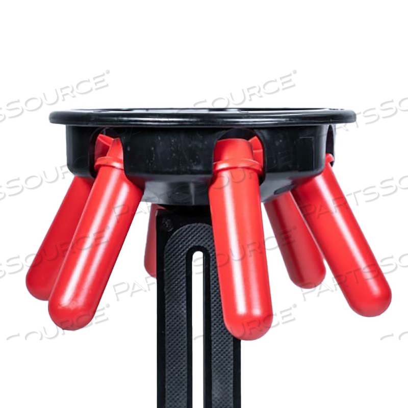 RED TUBE HOLDER, 17 X 100 MM by Drucker Diagnostics, Inc. (formerly QBC Diagnostics)