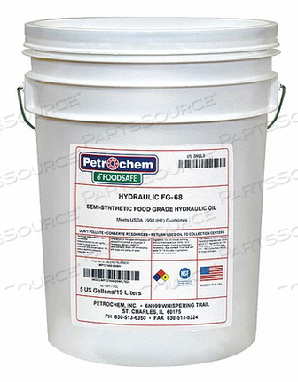 FOOD GRADE SEMISYN HYDRAULIC OIL ISO 68 by Petrochem FOOD GRADE SEMISYN HYDRAULIC OIL ISO 68 by Petrochem