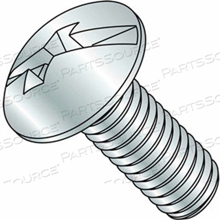 8-32 X 1-1/2" MACHINE SCREW - TRUSS HEAD - PHILLIPS/SLOTTED - STEEL - ZINC CR+3 - FT - UNC - 100 PK by Brighton Best 8-32 X 1-1/2" MACHINE SCREW - TRUSS HEAD - PHILLIPS/SLOTTED - STEEL - ZINC CR+3 - FT - UNC - 100 PK by Brighton Best