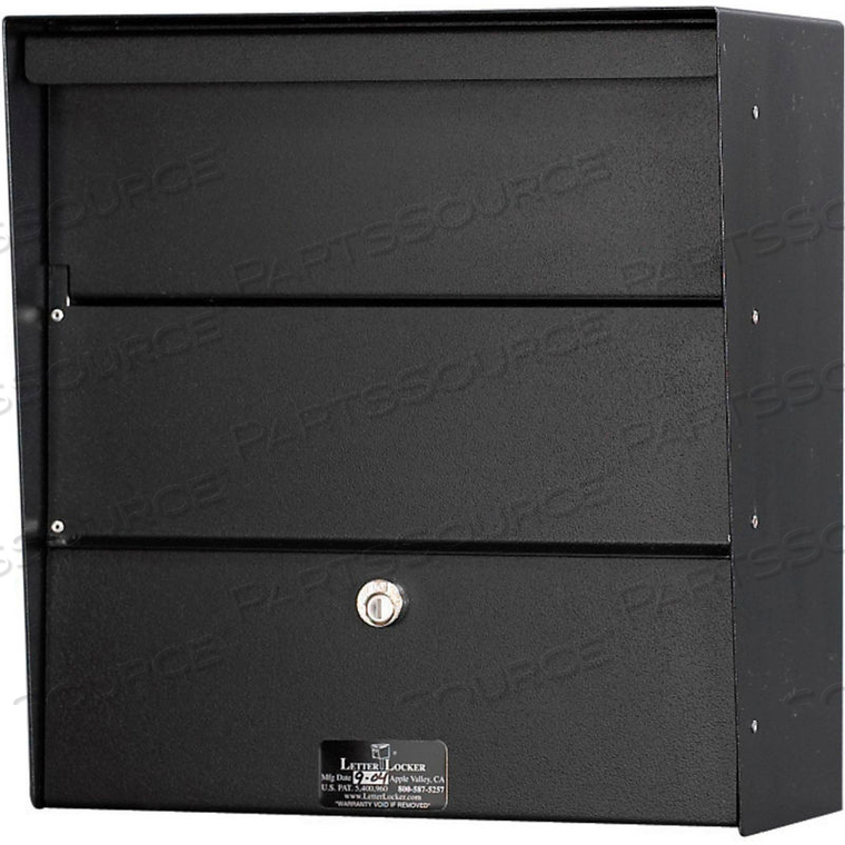 WALL MOUNT HORIZONTAL STAINLESS LETTER LOCKER MAILBOX 