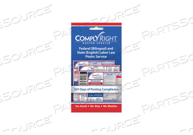 LABOR LAW POSTER SERVICE CARD ENGLISH by Complyright LABOR LAW POSTER SERVICE CARD ENGLISH by Complyright