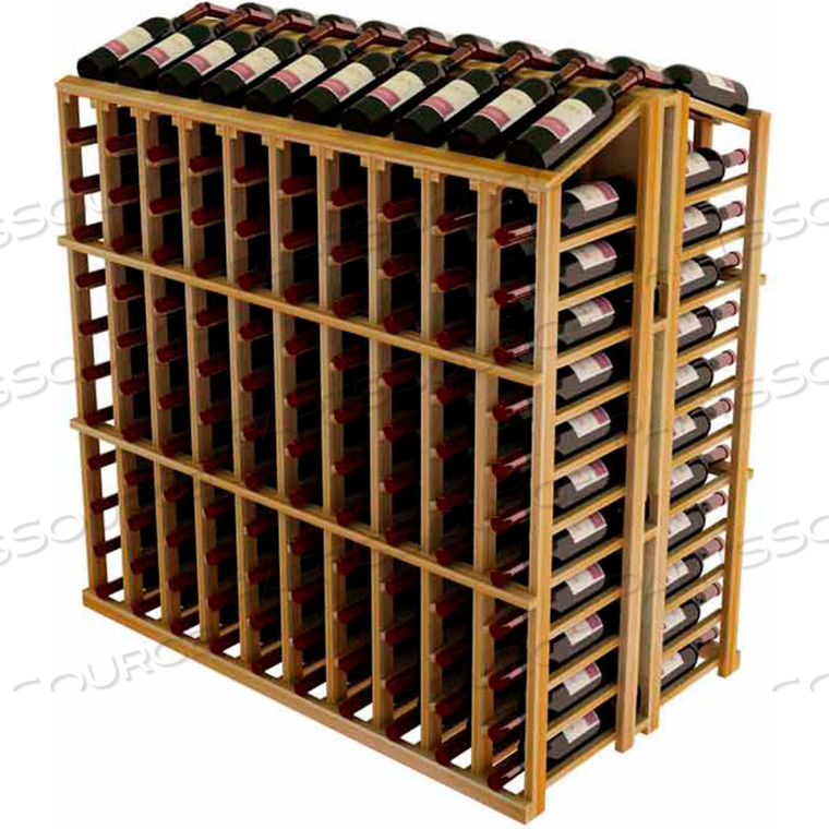 VINTNER COMMERCIAL ISLAND W/INDIVIDUAL BOTTLE RAILS - REDWOOD, LIGHT 