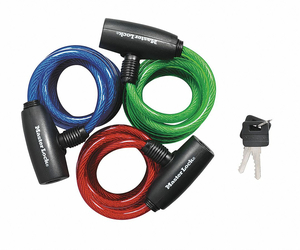 CABLE LOCK 6IN STEEL BLUE GREEN RED by Master Lock