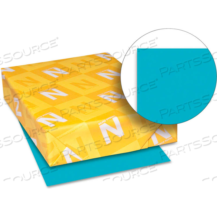 ASTROBRIGHTS COLORED CARD STOCK, 8-1/2" X 11", TERRESTRIAL TEAL, 250/PACK by Neenah ASTROBRIGHTS COLORED CARD STOCK, 8-1/2" X 11", TERRESTRIAL TEAL, 250/PACK by Neenah