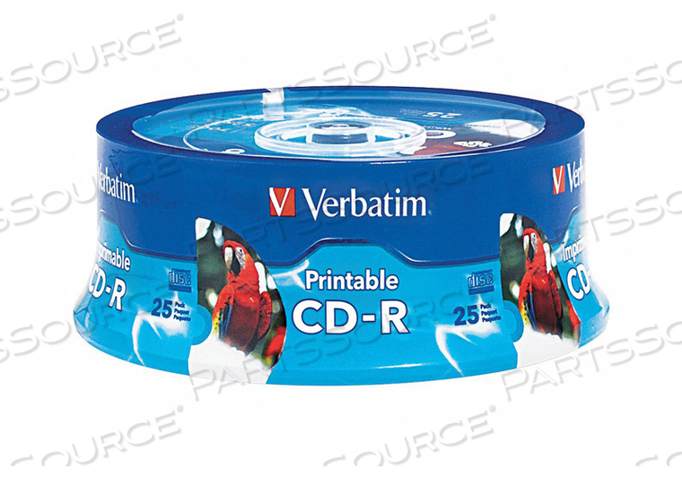 CD-R DISC 700 MB 80 MIN 52X PK25 