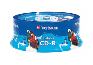 CD-R DISC 700 MB 80 MIN 52X PK25 by Verbatim