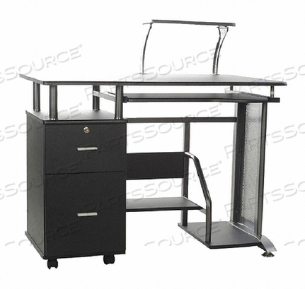 COMPUTER WORKSTATION 39-1/2 W BLACK 