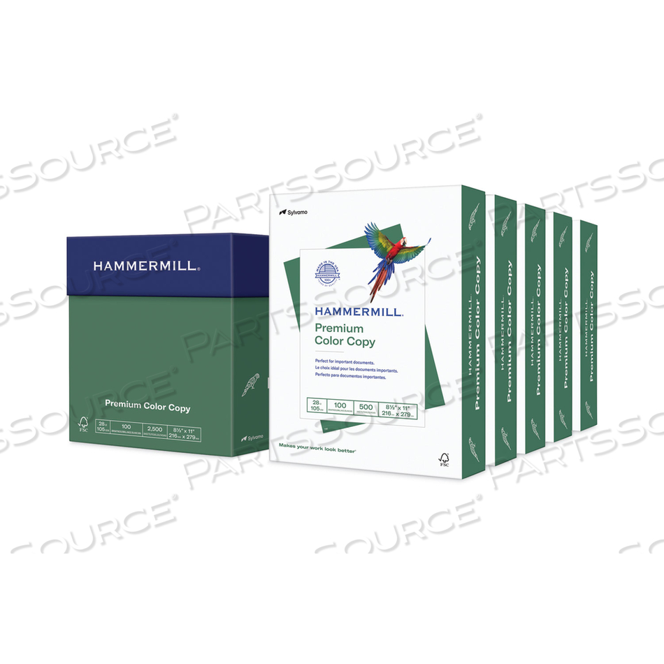 PREMIUM COLOR COPY PRINT PAPER, 100 BRIGHT, 28 LB BOND WEIGHT, 8.5 X 11, PHOTO WHITE, 500 SHEETS/REAM by Hammermill PREMIUM COLOR COPY PRINT PAPER, 100 BRIGHT, 28 LB BOND WEIGHT, 8.5 X 11, PHOTO WHITE, 500 SHEETS/REAM by Hammermill