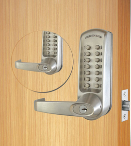 MECHANICAL LOCKSET BRUSHED STEEL LEVER by Codelocks MECHANICAL LOCKSET BRUSHED STEEL LEVER by Codelocks