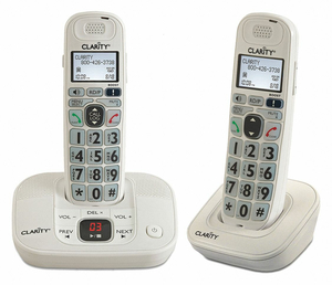 TELEPHONE CORDLESS WHITE by ClearSounds