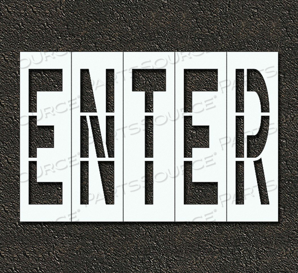PAVEMENT STENCIL ENTER 96 IN by RAE Products & Chemicals Corp.