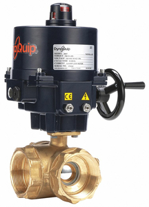 ELECTRONIC BALL VALVE BRASS 3 IN. by Dynaquip Controls