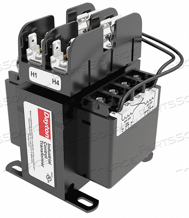 CONTROL TRANSFORMER, INPUT VOLTAGE - TRANSFORMER 208V AC, 240V AC, 480V AC, OUTPUT VOLTAGE - TRANSFORMER 120V AC, VA RATING - TRANSFORMER 15 by DAYTON ELECTRIC MANUFACTURING CO CONTROL TRANSFORMER, INPUT VOLTAGE - TRANSFORMER 208V AC, 240V AC, 480V AC, OUTPUT VOLTAGE - TRANSFORMER 120V AC, VA RATING - TRANSFORMER 15 by DAYTON ELECTRIC MANUFACTURING CO