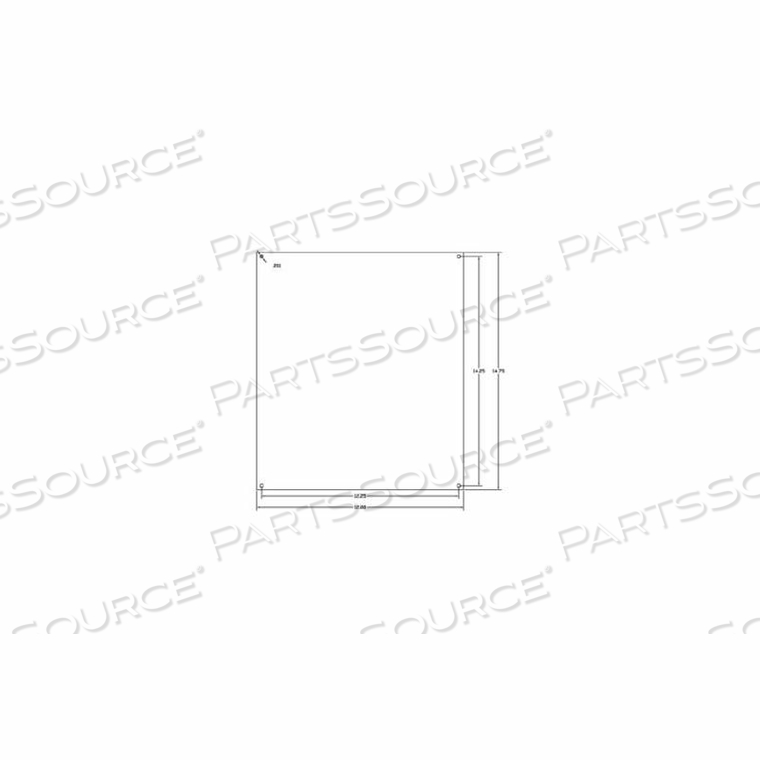 MP1614A VJ 16" X 14" ALUMINUM MOUNTING PLATE - MIN QTY 6 by Vynckier Enclosure Systems